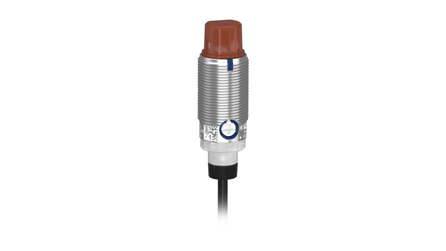 Telemecanique Sensors Diffuse Photoelectric Sensor, Cylindrical Sensor, 0.5 m Detection Range