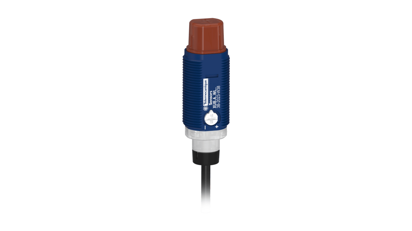 Telemecanique Sensors Diffuse Photoelectric Sensor, Cylindrical Sensor, 0.5 m Detection Range