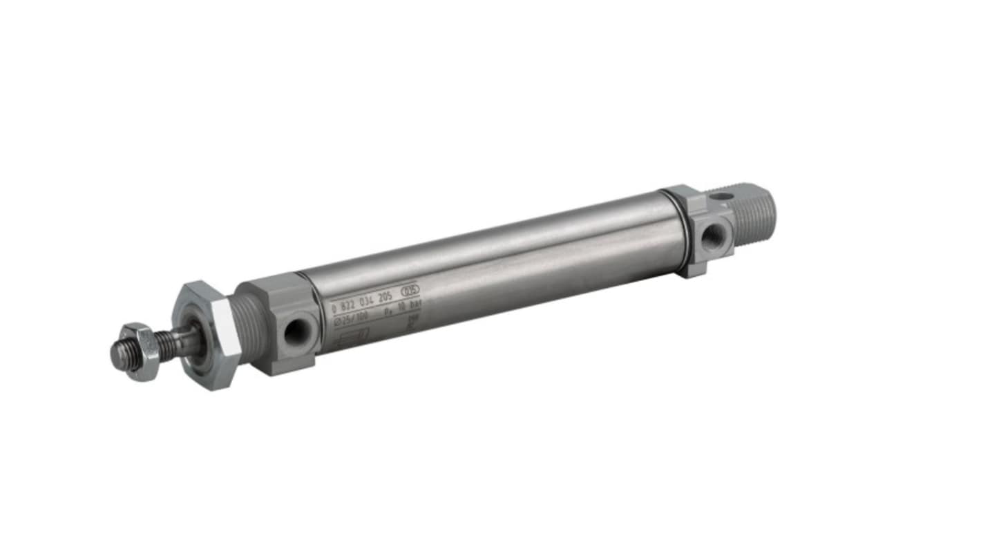 EMERSON – AVENTICS Roundline Cylinder - 0822332201, 16mm Bore, 10mm Stroke, MNI Series, Double Acting