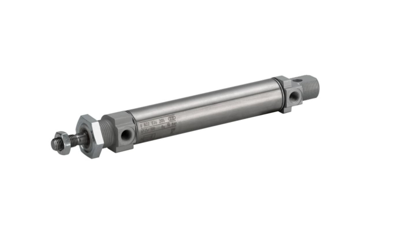 EMERSON – AVENTICS Roundline Cylinder - 0822332210, 16mm Bore, 320mm Stroke, MNI Series, Double Acting