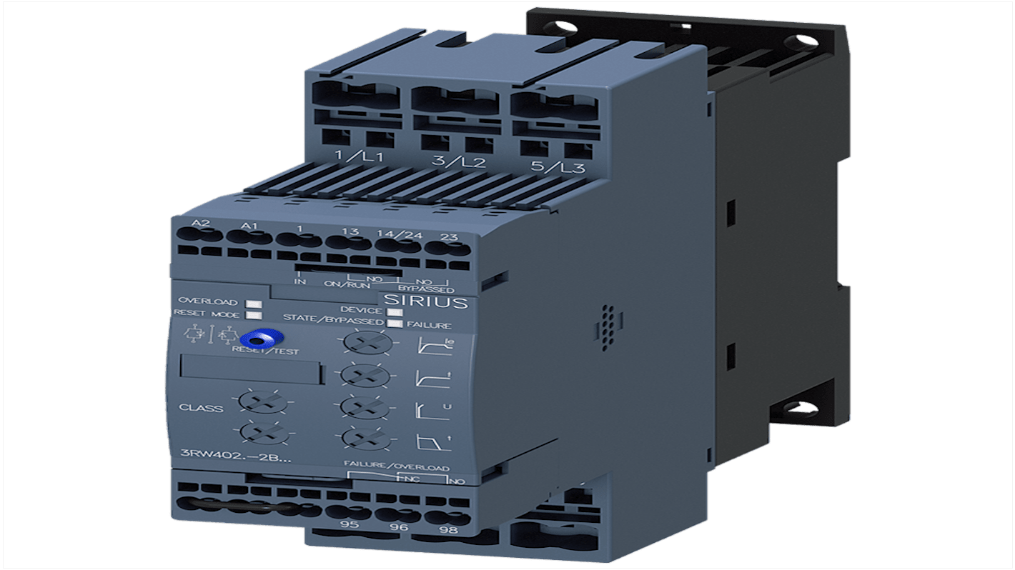 Siemens SIRIUS Soft Starter, , 15 kW, 400 → 600 V ac, 3 Phase, IP20