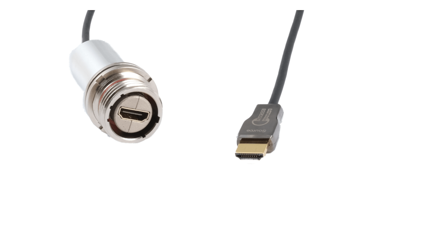 Amphenol SocapexOAHDMIFTV2A series HDMI 2.0, 7.5m Female HDMI to Male HDMI