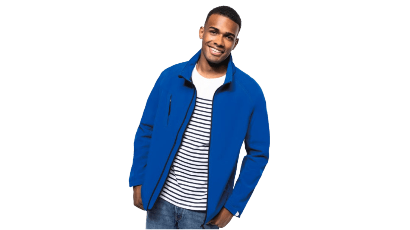 KARIBAN K413 Blue, Breathable, Waterproof, Windproof Softshell Jacket, XXL