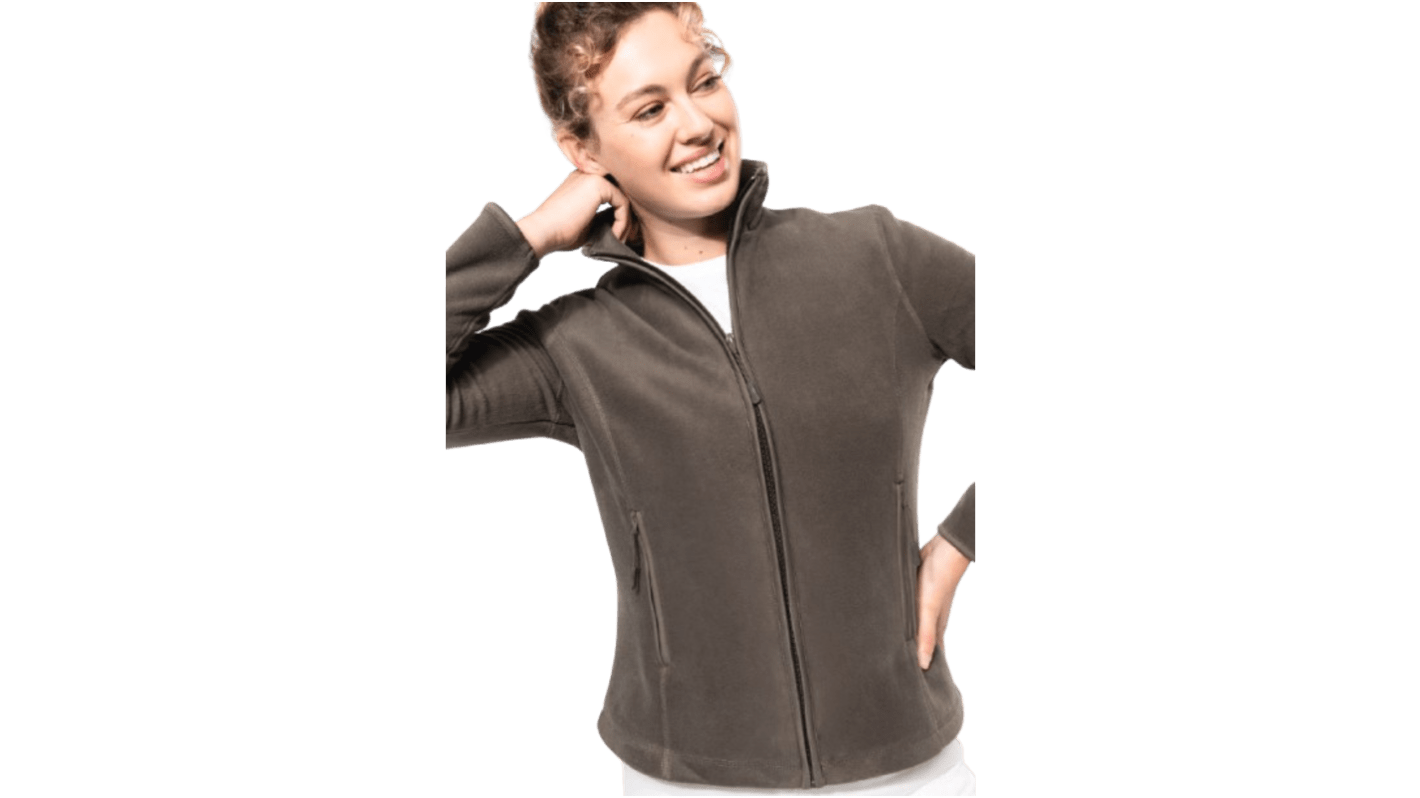 KARIBAN K907 Grey Fleece, Polyester Women's<BR/> Fleece Jacket XXL
