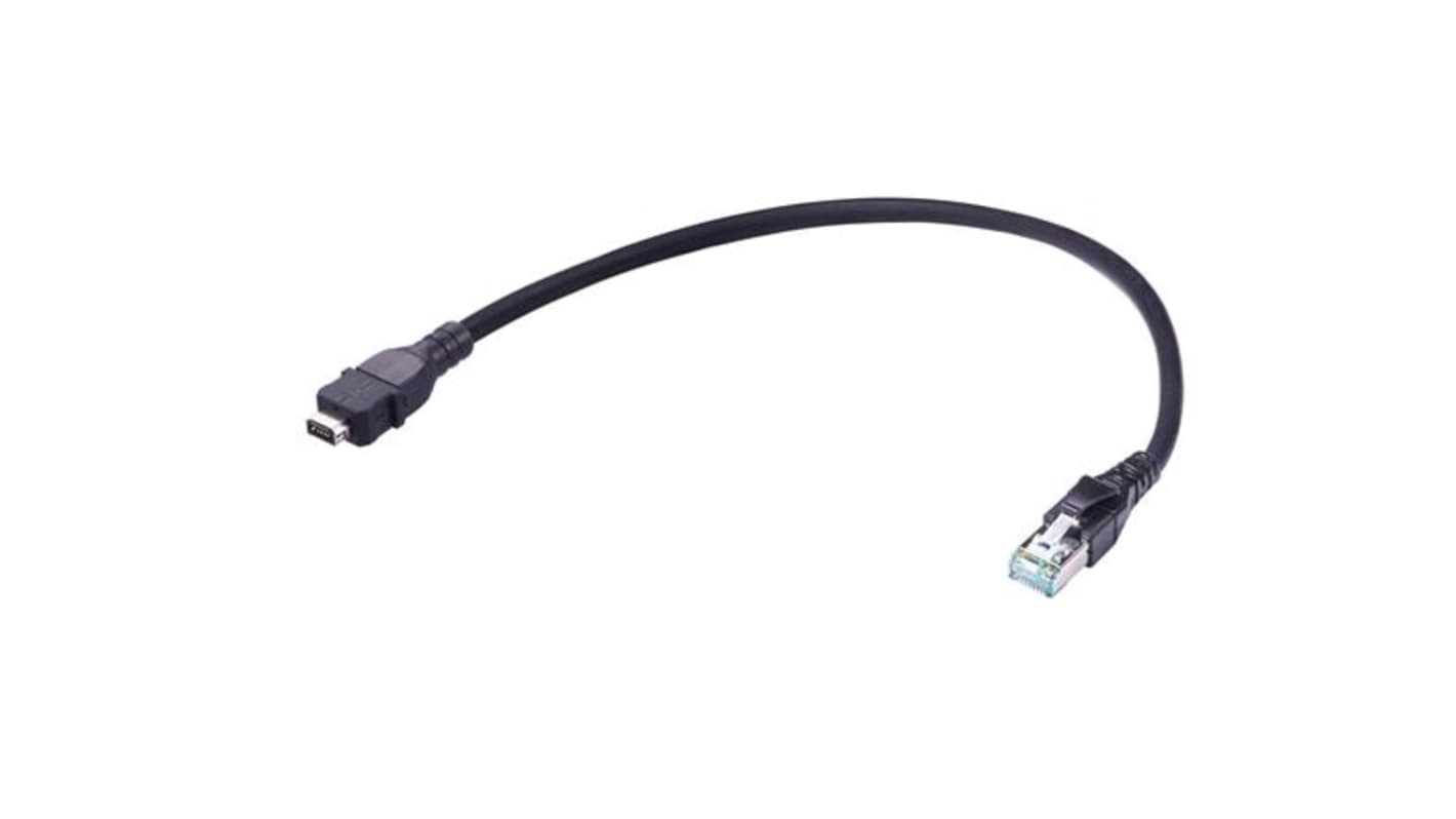 Kabel Ethernet Cat6a długość 1m Z zakończeniem HARTING Poliolefina