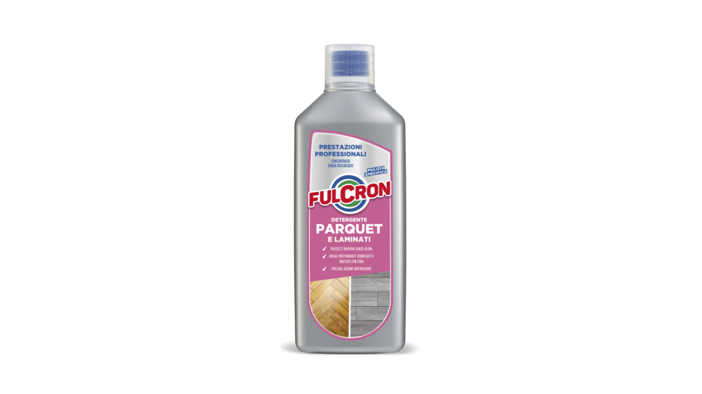 FULCRON Detergente Parquet E Laminati Detergente per pavimenti Bottiglia da 1 L