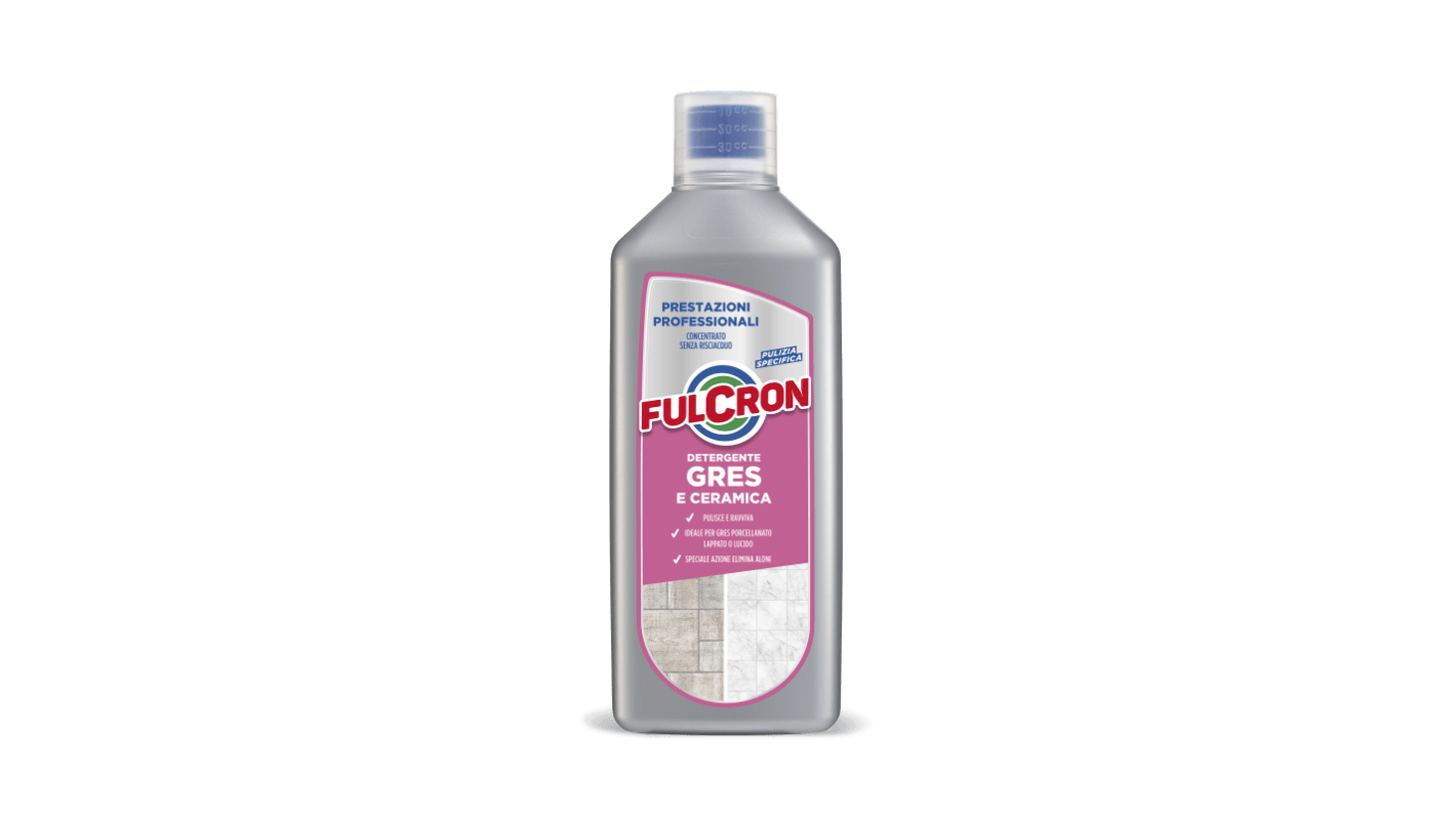 FULCRON Detergente Gres E Ceramica Detergente per pavimenti Bottiglia da 1 L