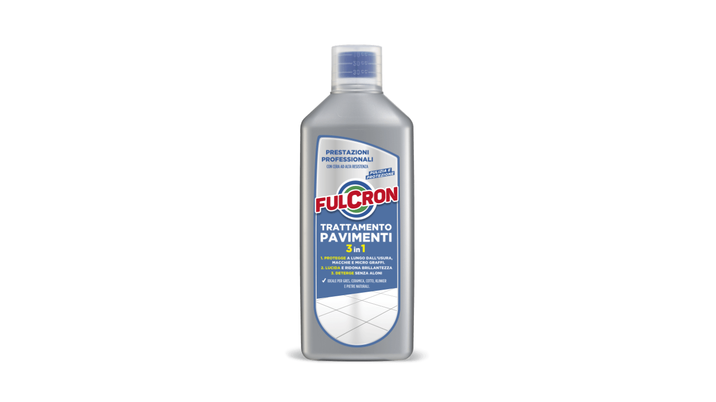 FULCRON Trattamento Pavimenti 3 In 1 Detergente per pavimenti Bottiglia da 1 L