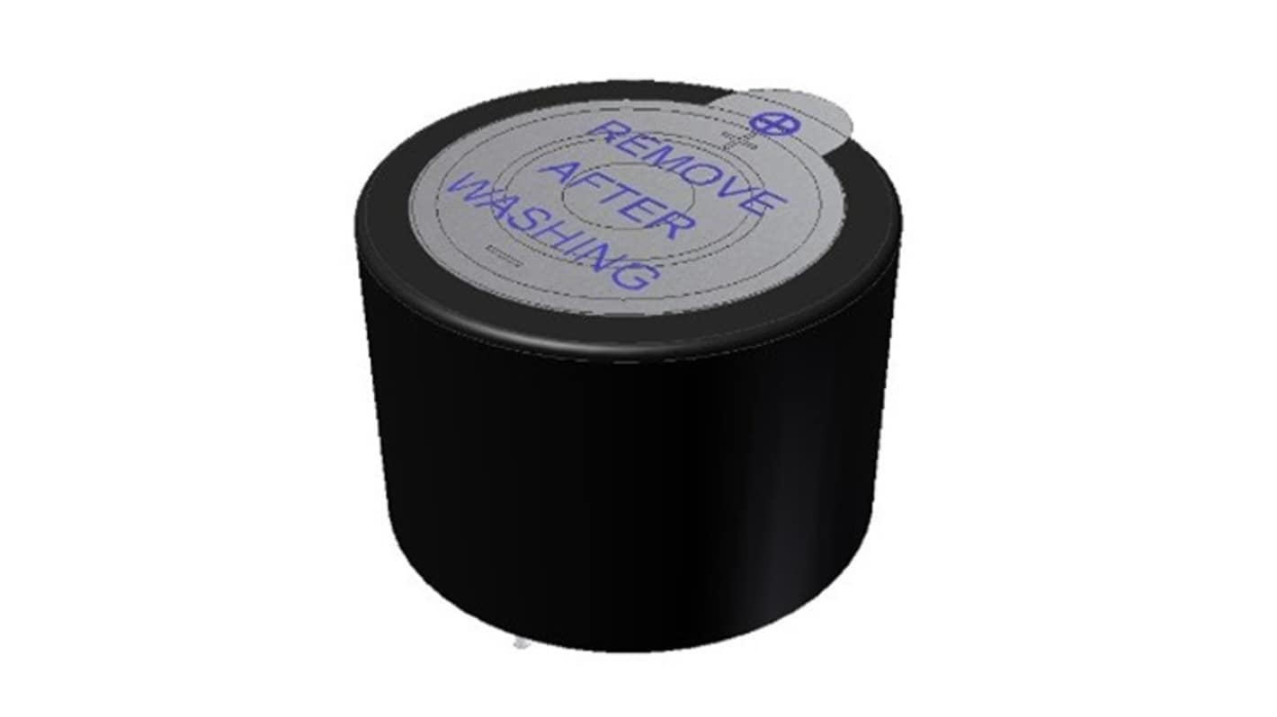 PUI Audio 100dB(A) Through Hole Single Internal Piezo Buzzer, 23.8 x 23.8 x 16mm, 3V dc Min, 20V dc Max