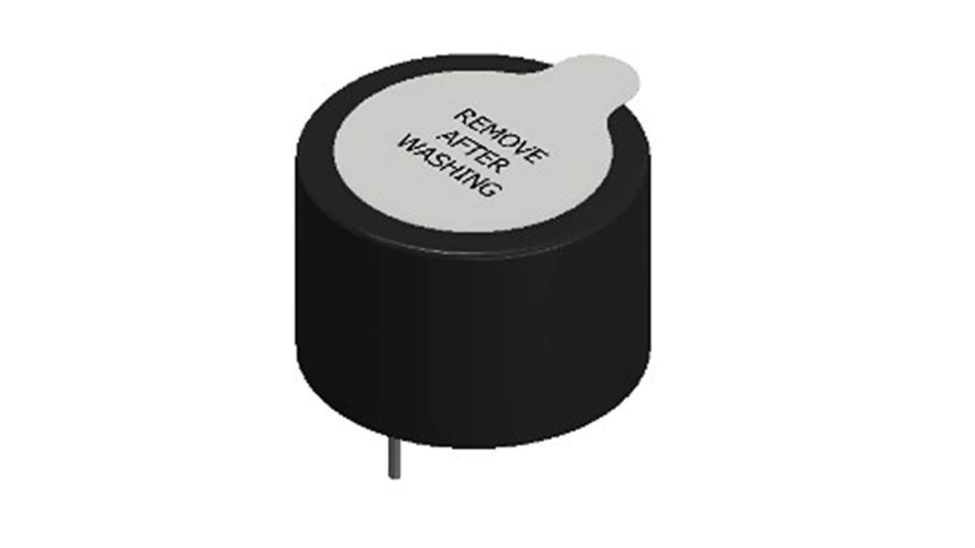 PUI Audio 連続 圧電ブザー, 98dB(A), スルーホール