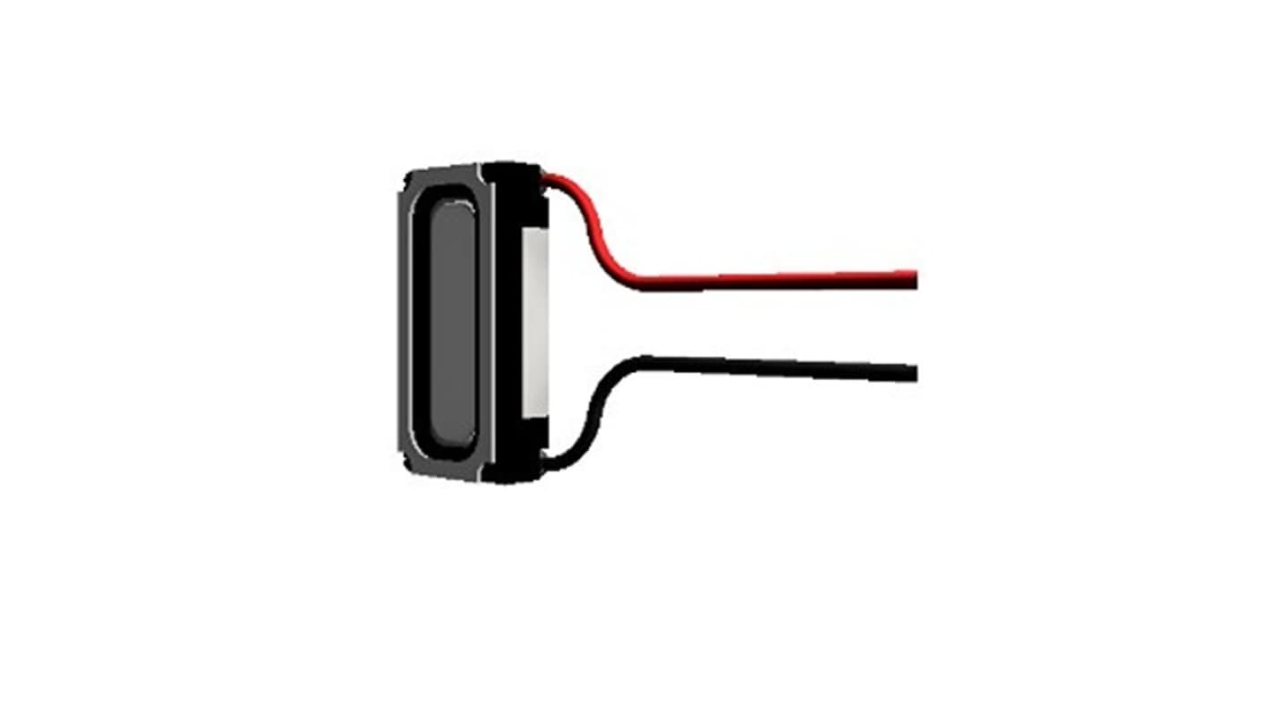 PUI Audio 0.3W Miniature Speaker, 100mm Lead Length, 12 x 5.5 x 3mm