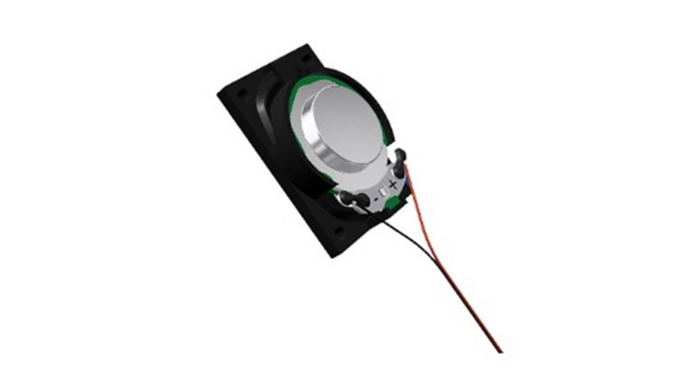 PUI Audio 3W Miniature Speaker, 40 x 28.5 x 11.7mm