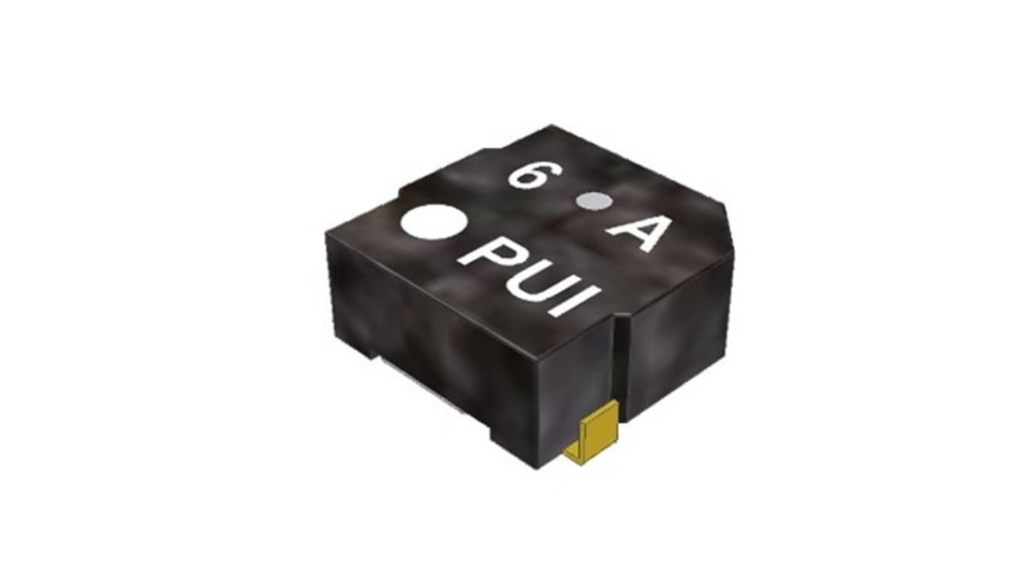 PUI Audio 78dB(A)电磁变换器, 贴片安装, 2V至4V电源, 外部驱动, 5 x 5 x 2mm