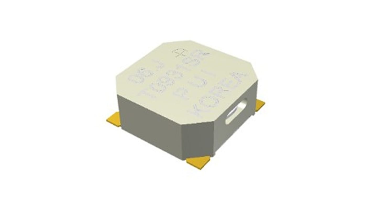 PUI Audio 95dB(A)电磁变换器, 贴片安装, 3V至5V电源, 外部驱动, 8.5 x 8.5 x 3.3mm