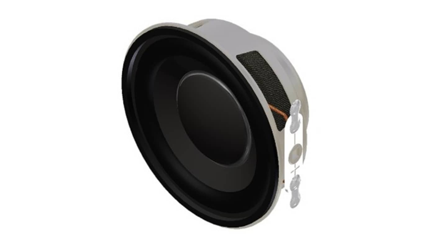 PUI Audio 3W Miniature Speaker 40mm Dia. , 40 x 40 x 18.3mm