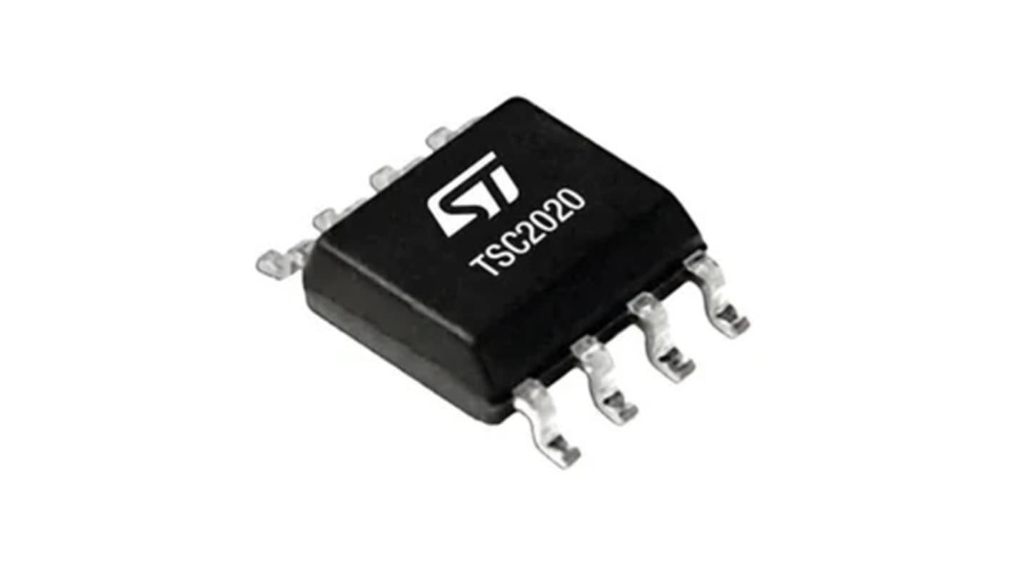 TSC2020IST STMicroelectronics, Current Sense Amplifier Single Current, Voltage 8-Pin MiniSO8
