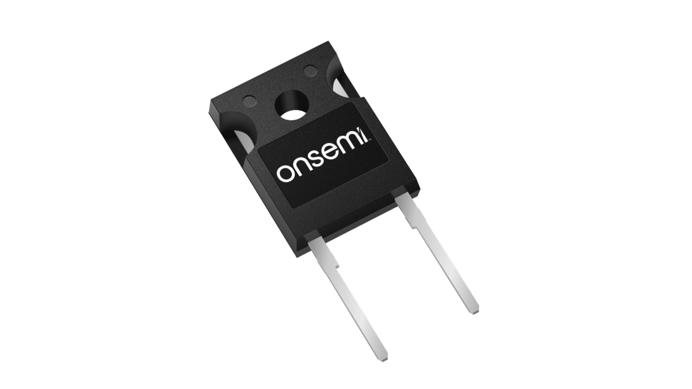 onsemi 1200V 50A, SiC Schottky Diode, 2-Pin TO-247-2L NDSH50120C-F155