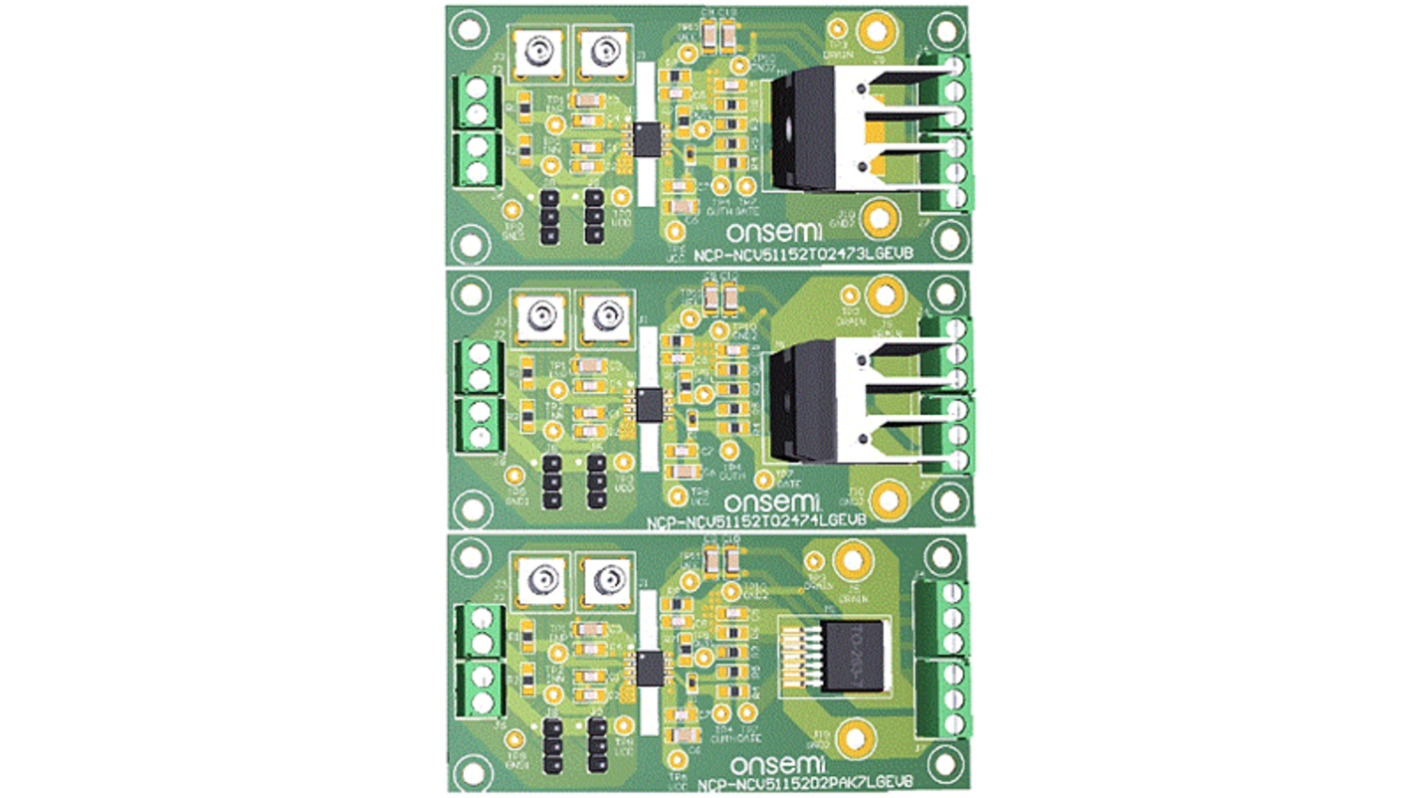 onsemi NCP51152 EVB Evaluation Board Evaluation Board for NCP-NCV51152TO2473LGEVB NCP51152 Family