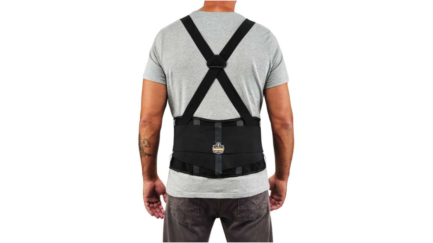 Ergodyne Black Back Support Belt, 46 → 52in