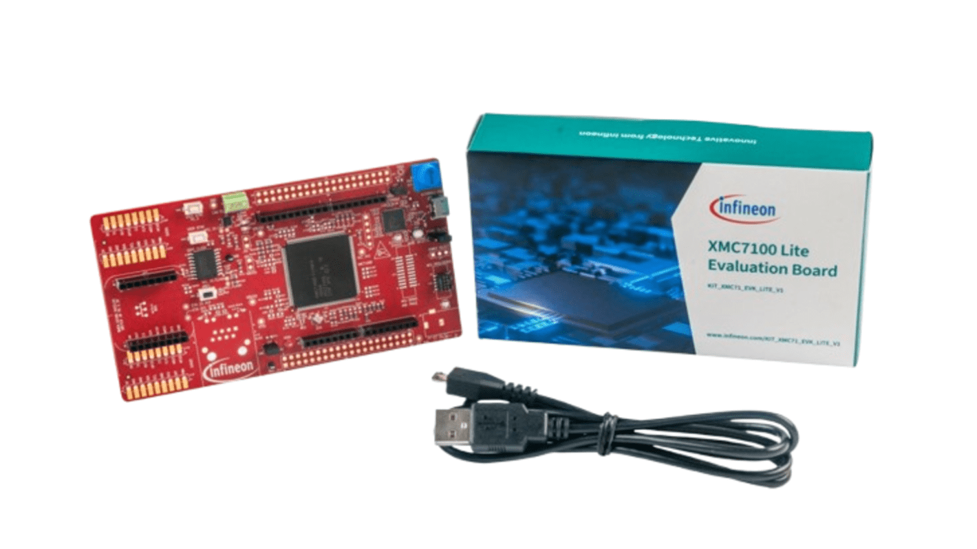 Infineon KIT_XMC71_EVK_LITE_V1 XMC7100 Microcontroller Evaluation Board for BMS, Industrial Drives, Robotics 250MHz