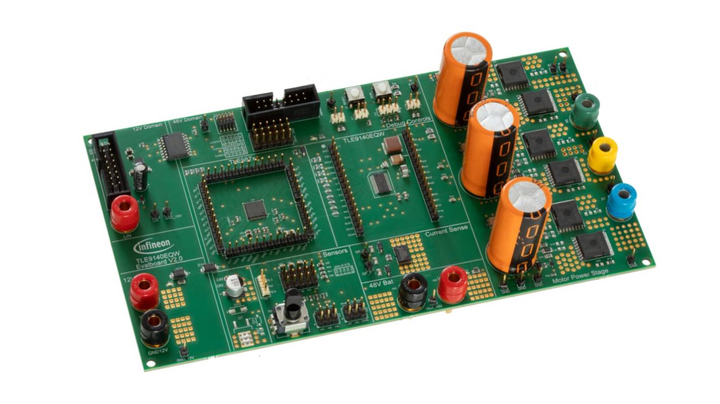 インフィニオン 電源,モーター / ロボティクス開発ツール, 評価ボード, 評価ボード, TLE9140EQW 用, TLE9140EQWEVALTOBO1