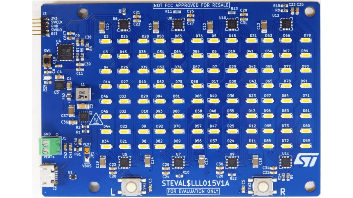 STMicroelectronics STM32L0单片机开发板, ARM Cortex M0+内核, 96 LEDs Panel Evaluation Board based on LED1202