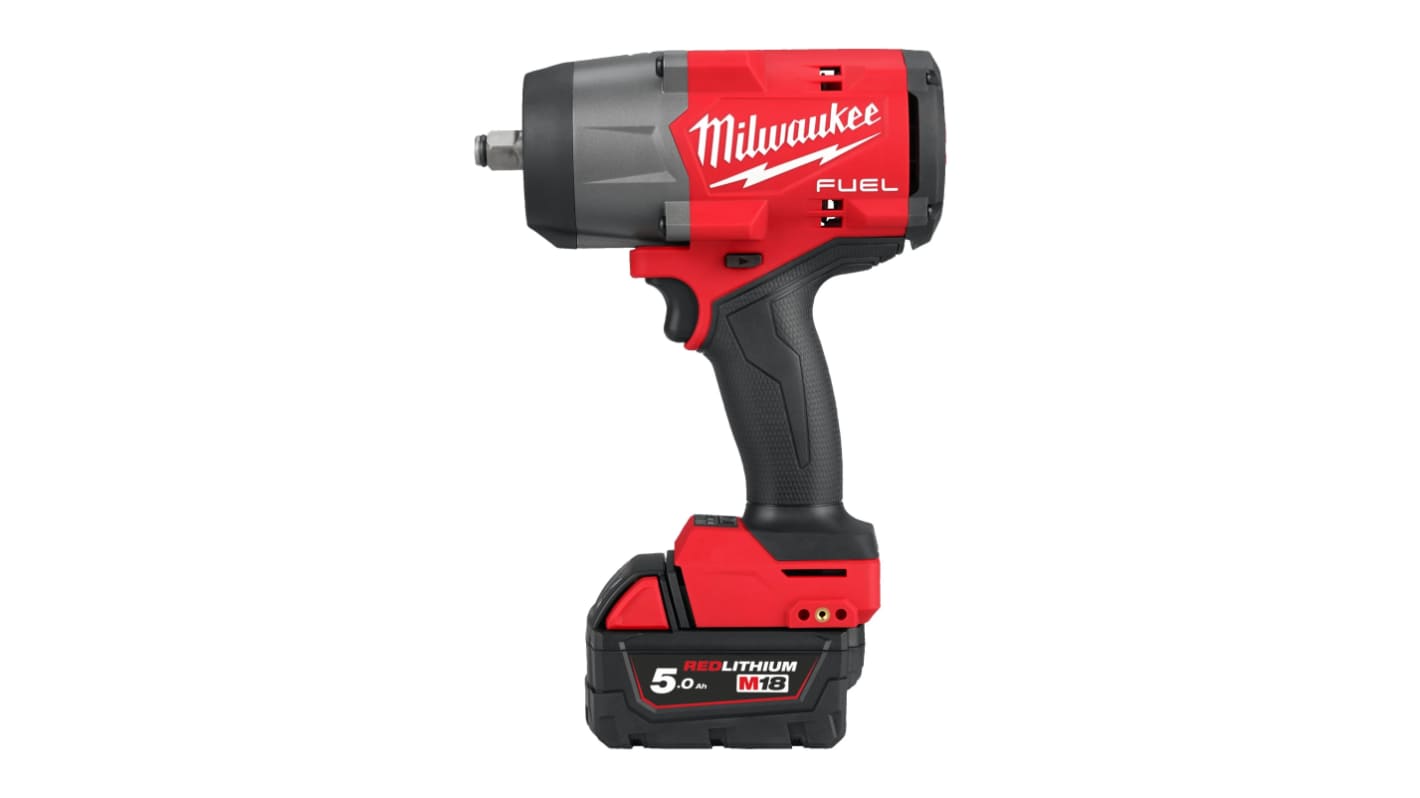Milwaukee 1/2 in 18V, 5Ah Cordless Impact Wrench Cordless