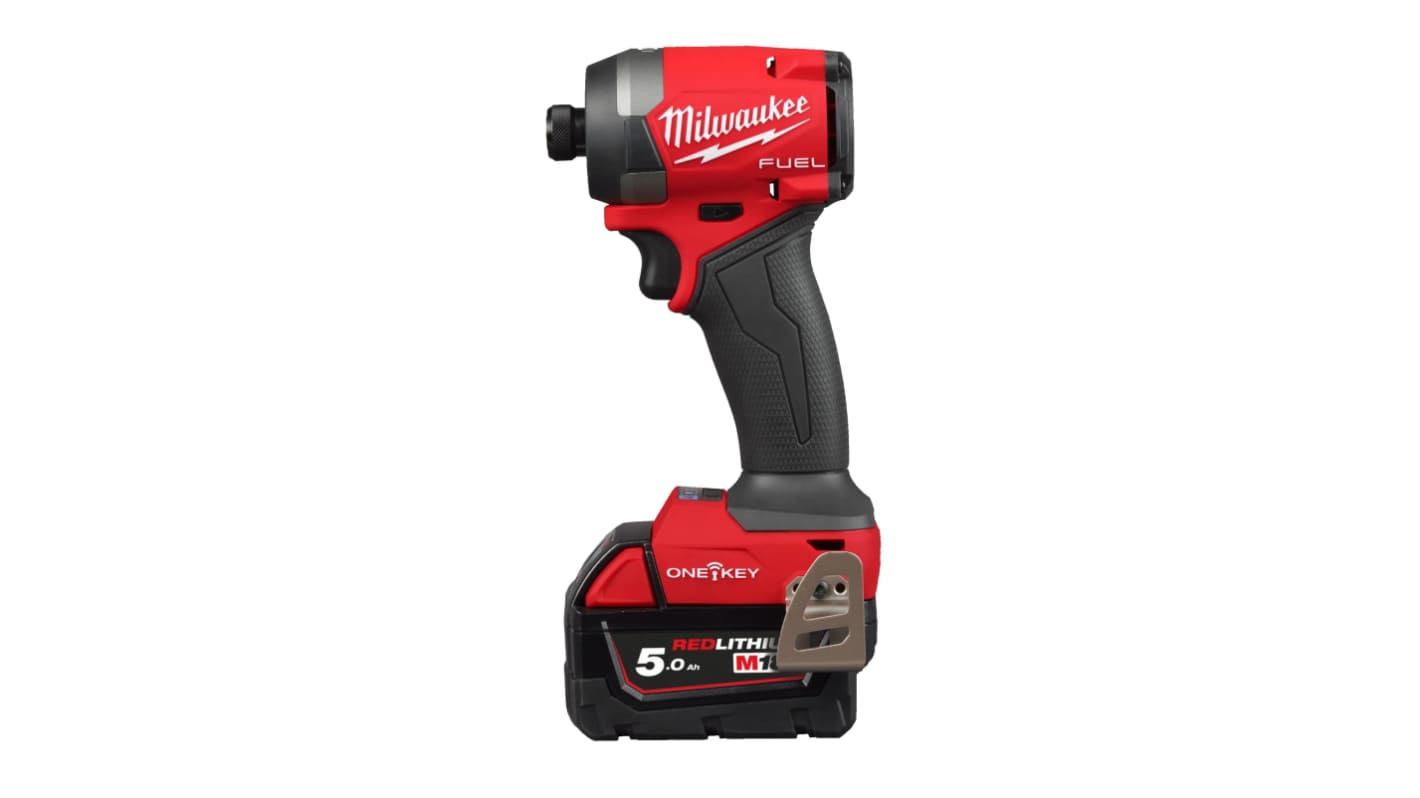 Milwaukee 4933492805 - Cordless 18V Impact Driver with 2 x 5Ah Batteries Includes Charger Cordless