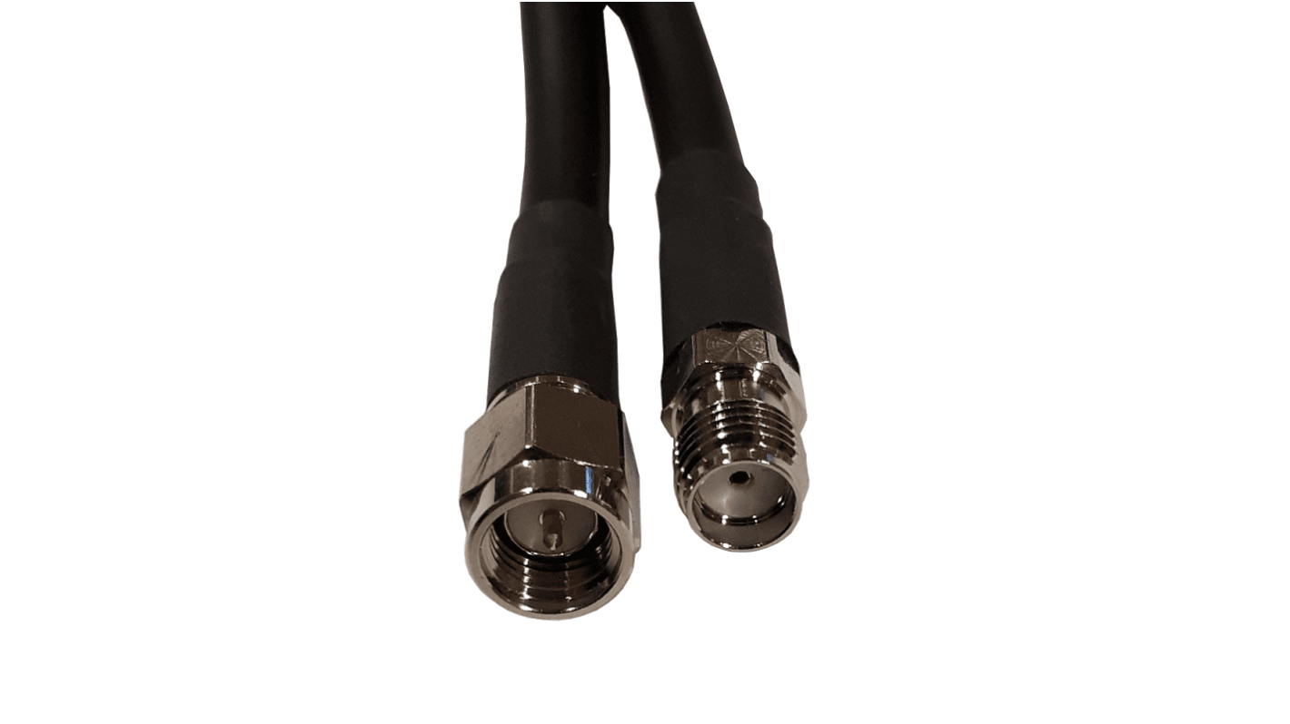 Siretta ASMA Series Male SMA to Female SMA, 500mm, RG174 Coaxial, Terminated