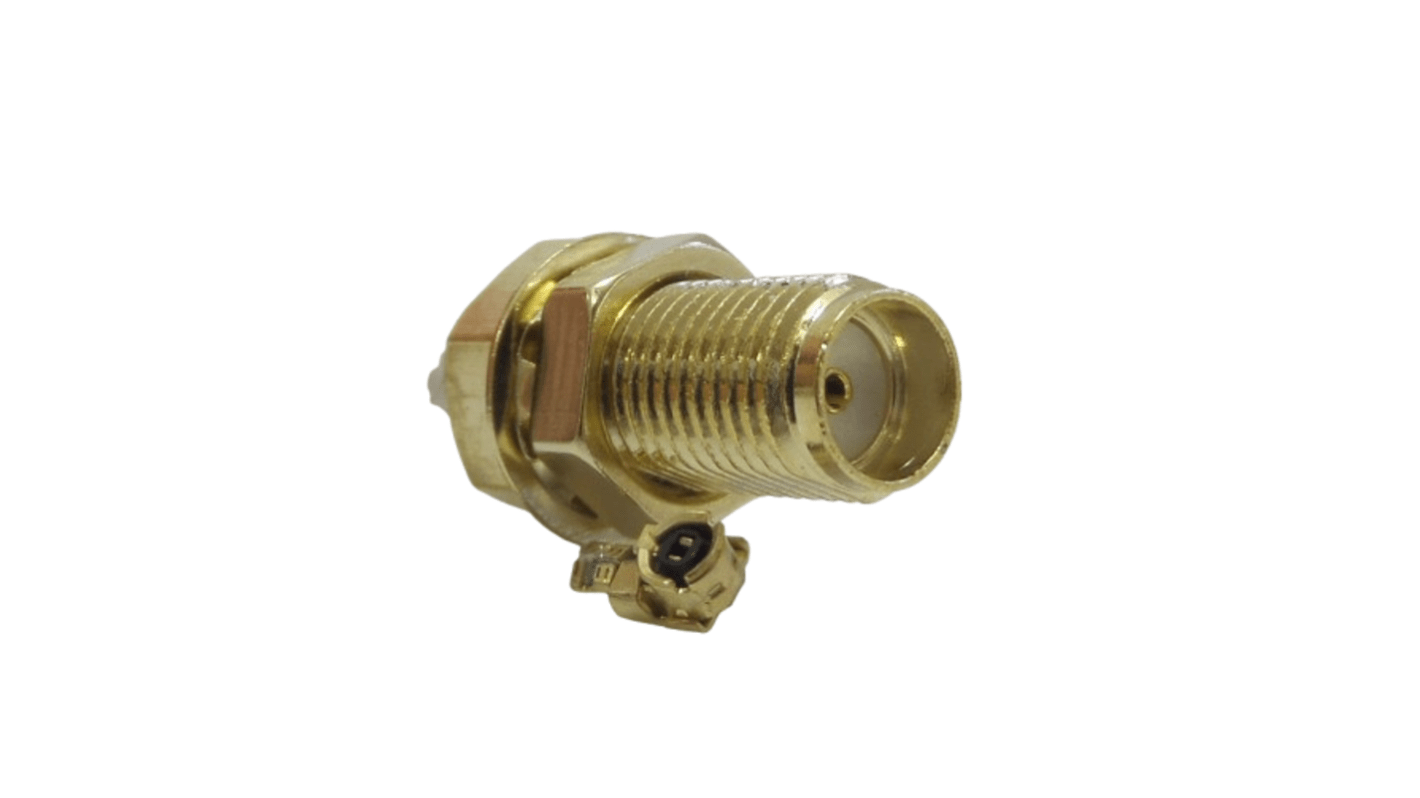 Siretta ASMG Series U.FL to Female SMA, 1.13mm, RG1 Coaxial, Terminated