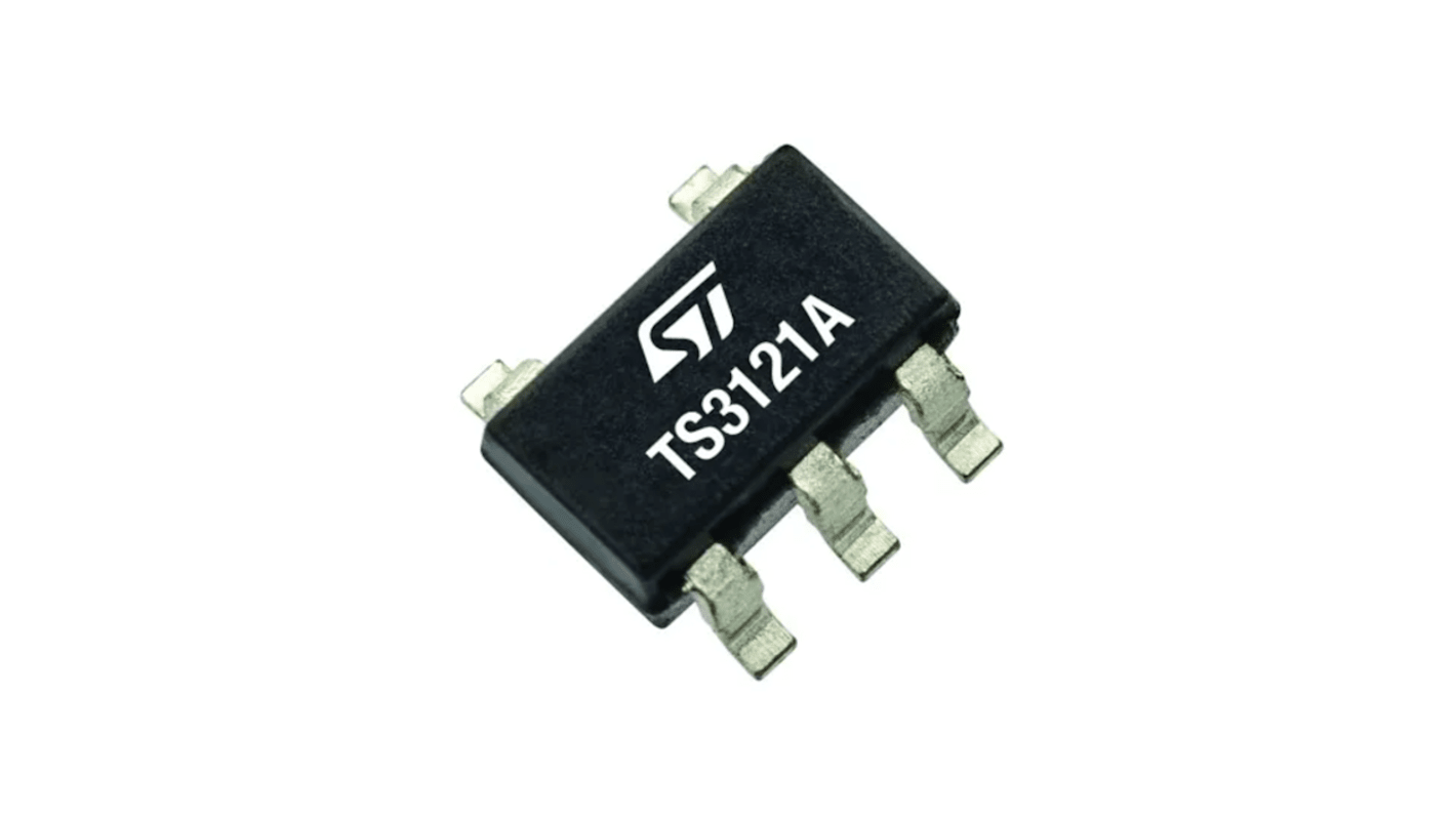 STMicroelectronics 漏极开路输出比较器芯片, SOT23-5, 贴片安装, 双电源