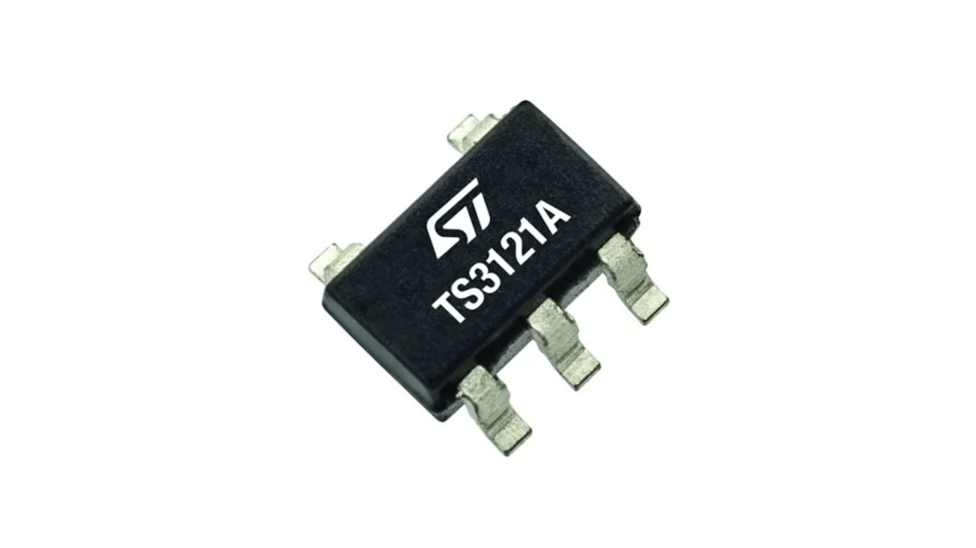 STMicroelectronics 漏极开路输出比较器芯片, SOT23-5, 贴片安装, 双电源