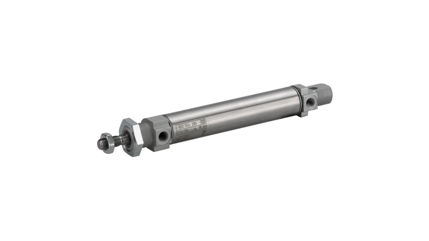 EMERSON ? AVENTICS Pneumatic Cylinder - 0822334509, 25mm Bore, 250mm Stroke, MNI Series, Double Acting