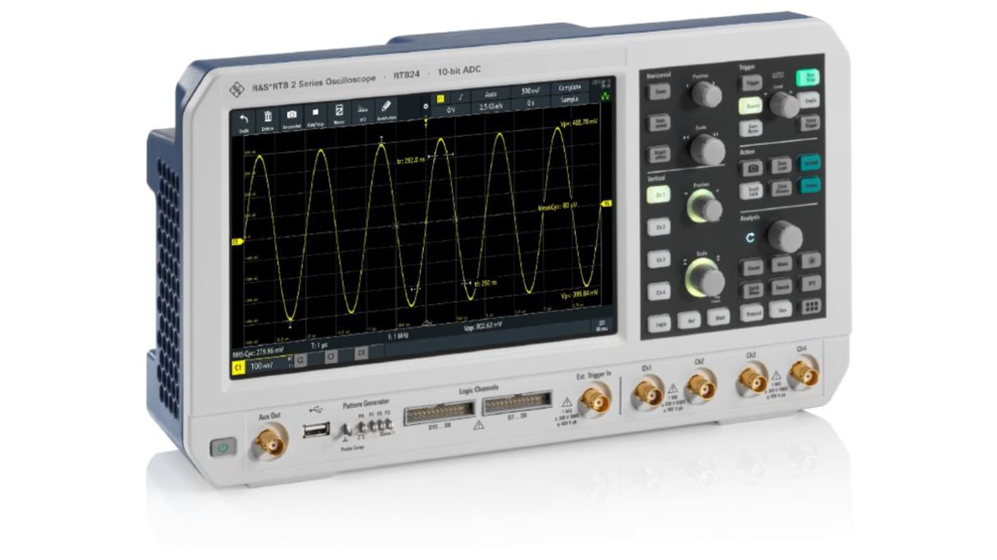 Rohde & Schwarz RTB 2 Series, 200MHz Oscilloscope, 4 Analogue Channels, 16 Digital Channels