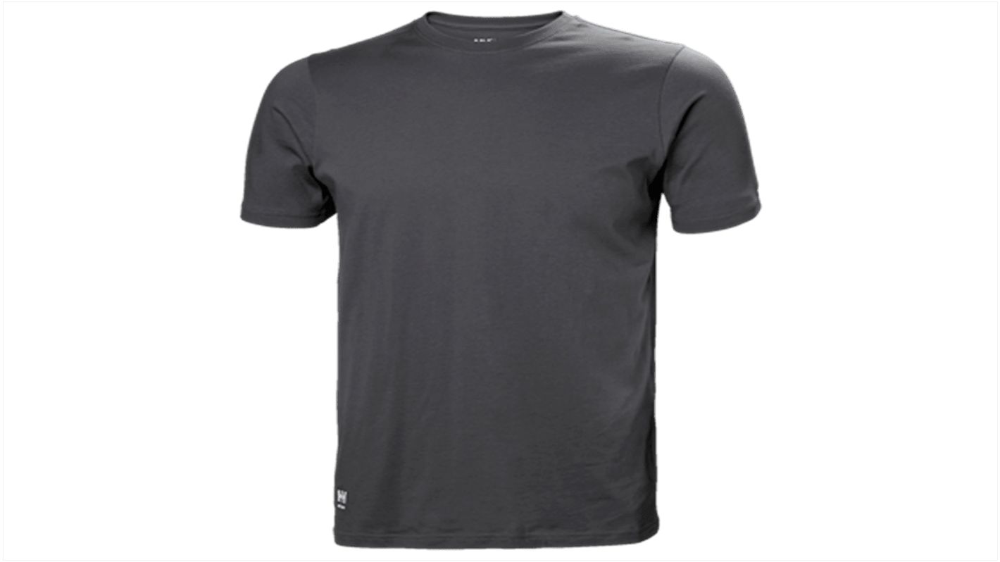 Helly Hansen Grey 100% Cotton Short Sleeve T-Shirt, EUR- M