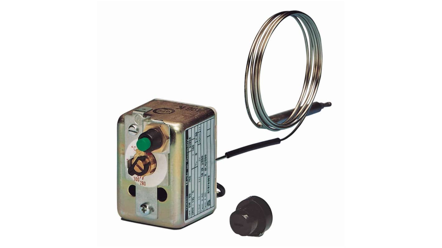 Jumo Capillary Thermostat, Automatic Reset, Panel Mount