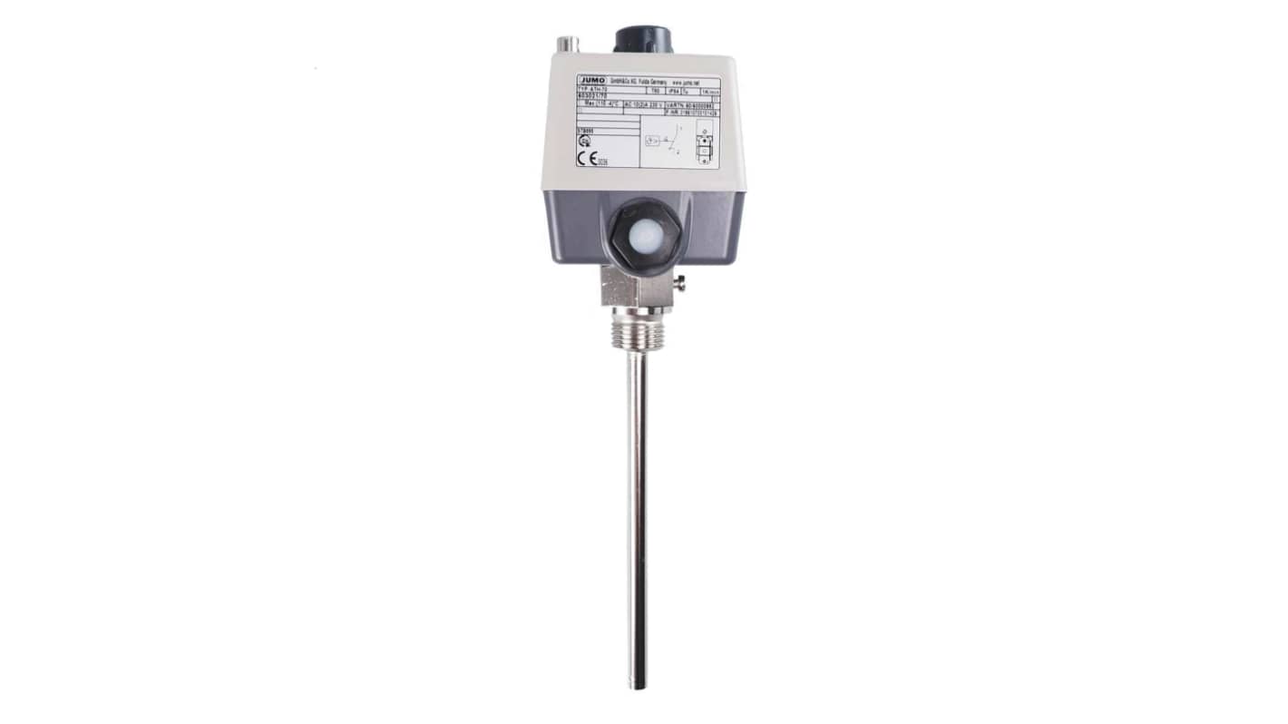 Jumo Capillary Thermostat, 110°C Max, Automatic Reset, Surface Mount