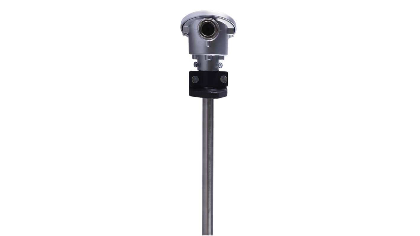 Jumo RTD Temperature Probe, 15mm Dia, 500mm Long, 3 Wire, DIN Rail, Class B +600°C Max