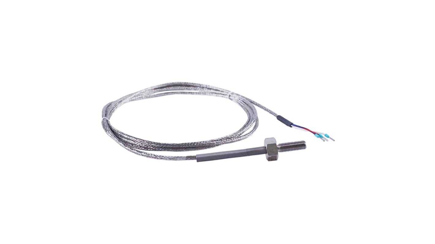 Jumo RTD Temperature Probe, 8mm Dia, 25mm Long, 3 Wire, G 1/2, Class B +260°C Max