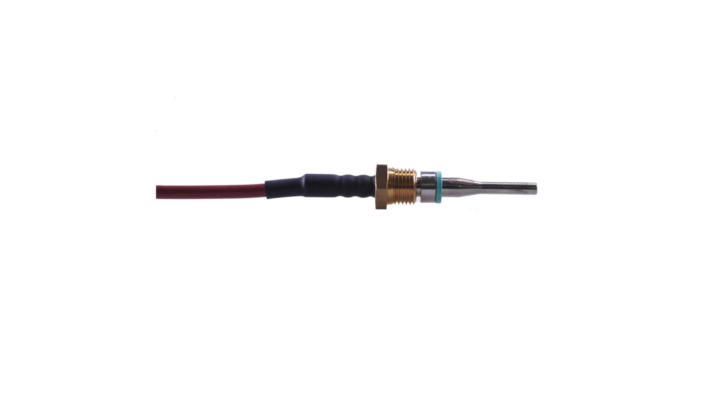 Jumo RTD Temperature Probe, 5mm Dia, 27mm Long, 3 Wire, G 1/2, Class B +200°C Max