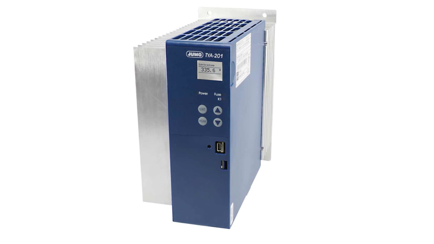 Jumo 709061 Panel Mount Controller, 132.2 x 144mm 1 Input, 1 Output Relay, 230 V ac Supply Voltage Controller