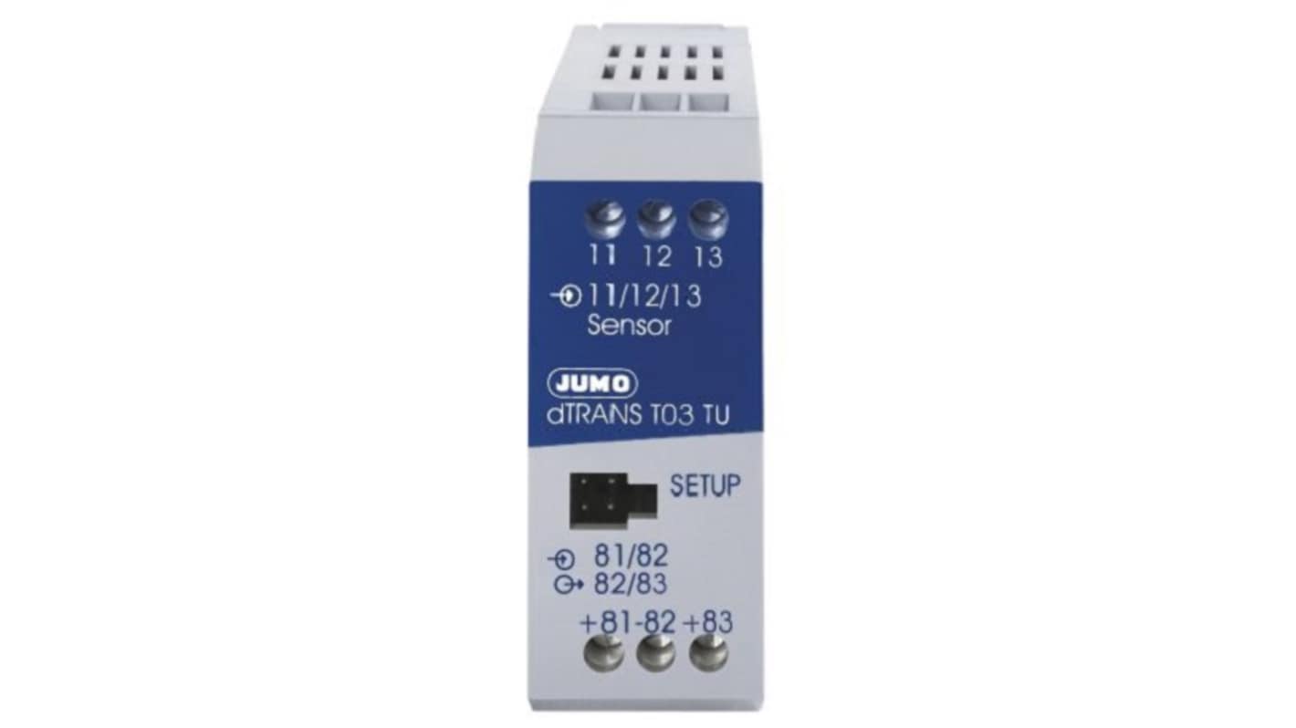 Jumo 707031 Temperature Transmitter Analog Input, 7.5 → 30 V dc