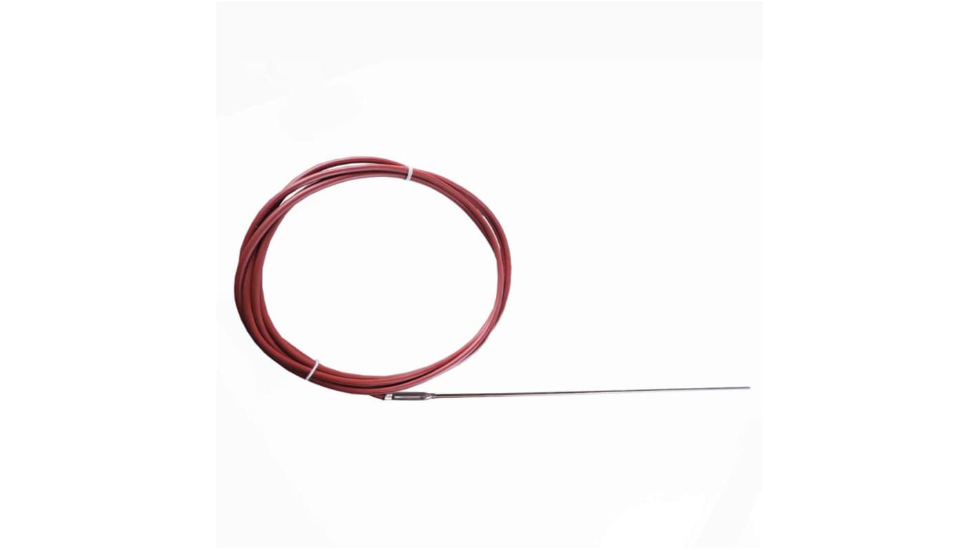 Jumo RTD Temperature Probe, 3mm Dia, 70mm Long, 3 Wire, Class B +600°C Max