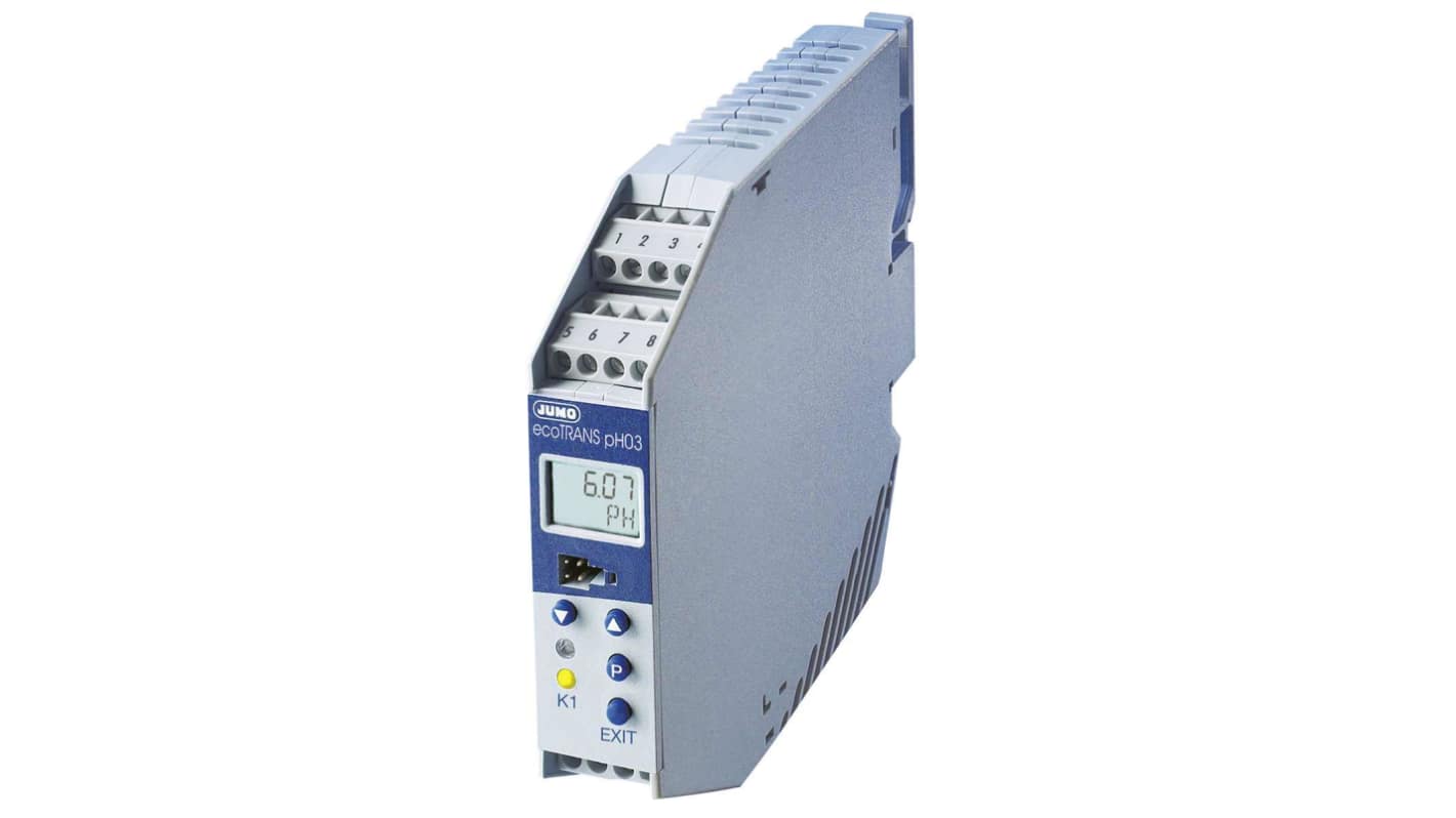 Jumo 202723 Din Rail Controller, 124.8 x 109mm, 3 Output Analogue, 20 → 30 V dc Supply Voltage Controller
