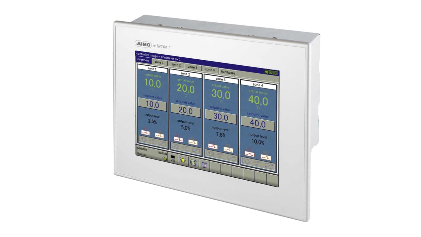 Jumo デジタルパネルメータ, LCD, 3, 705060/8-51-00-36/213,000