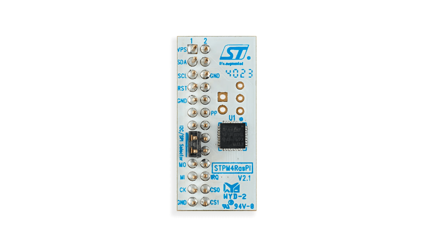 STMicroelectronics Evaluation Board For STSAFE-TPM ST33KTPM Products Extension Board Extension Board SC-KTPM-RASPIKG9