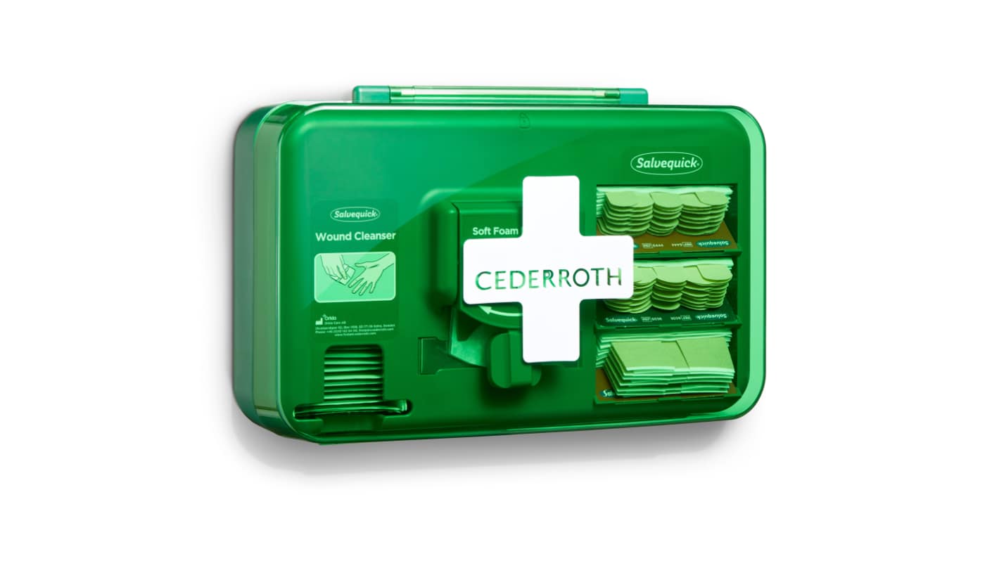 Cederroth ABS, Polycarbonate Green Wound Care Dispenser Dispenser, 7Each Per Package 31cm