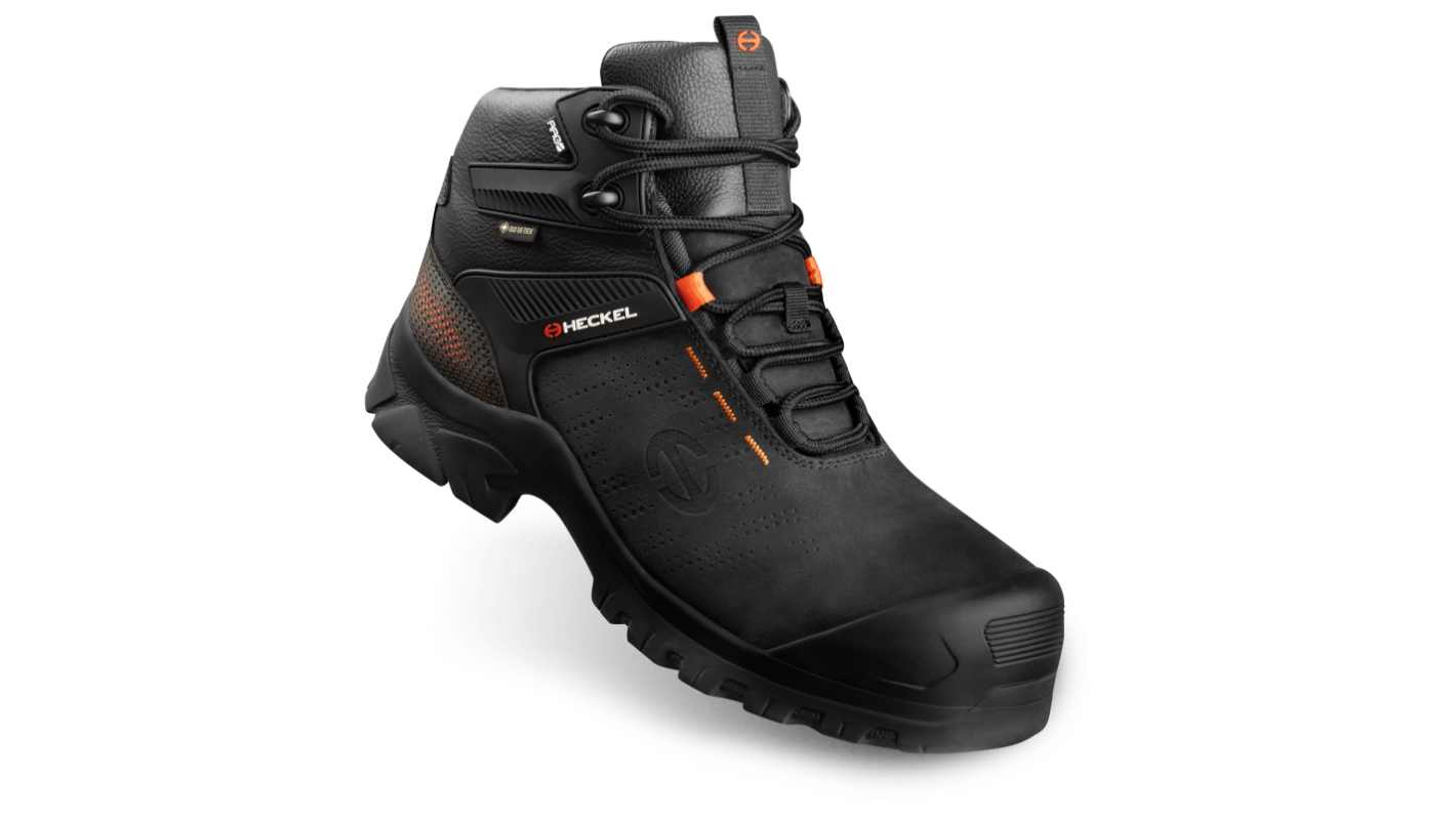 Heckel 67643 Black Non Metallic Toe Capped Unisex Safety Boot, UK 12, EU 47