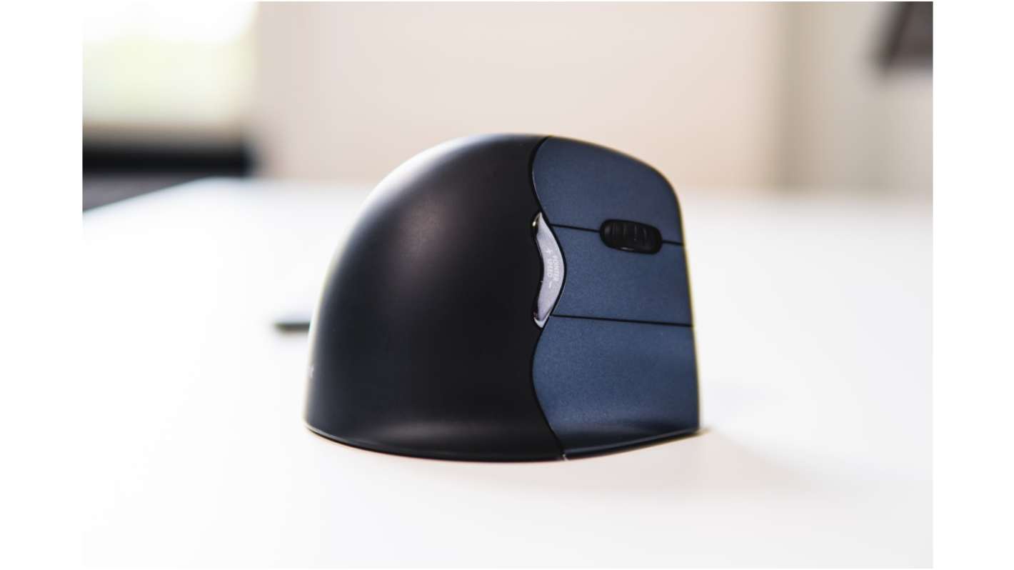 Mouse Laser Ergonomica Nero, Blu Wireless Wireless Bakker Elkhuizen, pulsanti 6