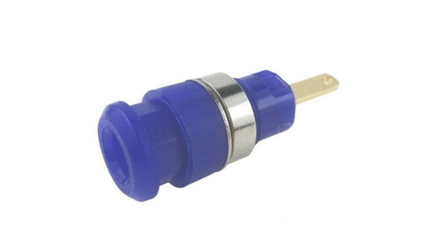 Connettore a banana RS PRO, Femmina, Blu, 10A, 2mm